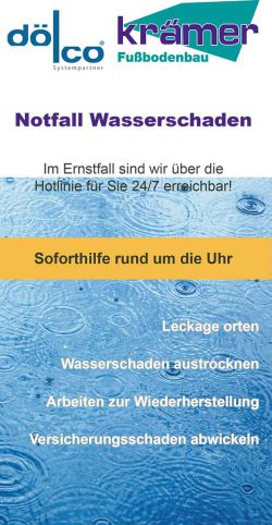 Soforthilfe Wasserschaden